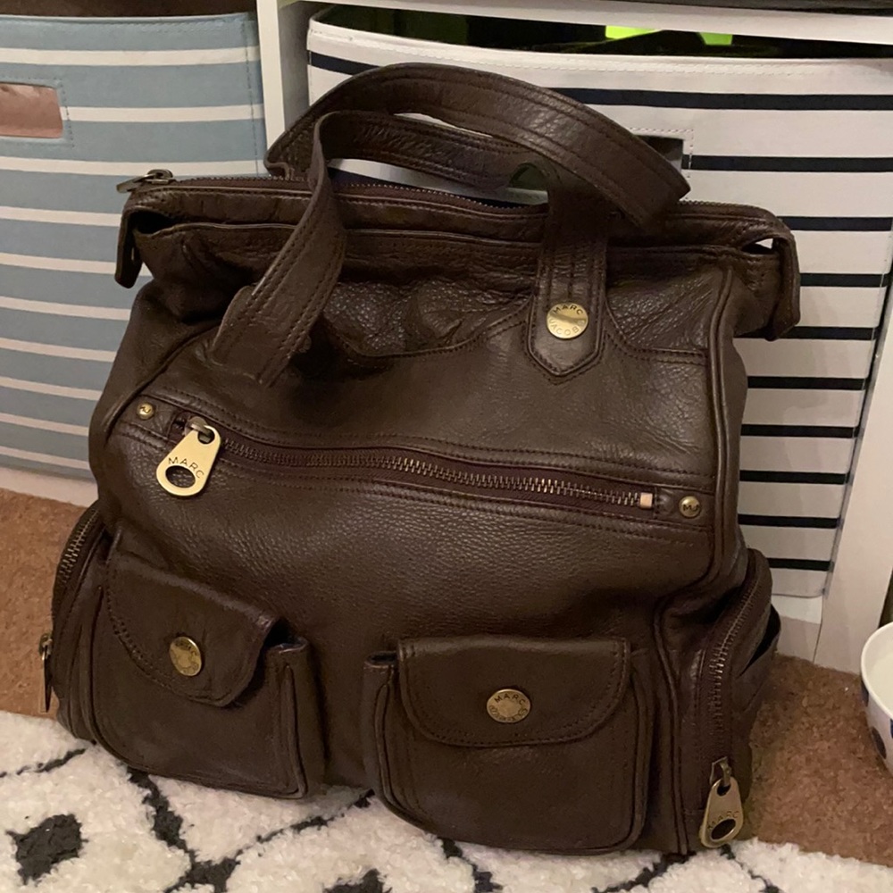 Marc Jacobs brown leather tote